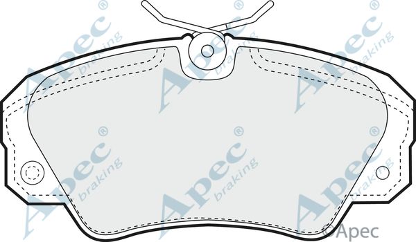 APEC BRAKING Комплект тормозных колодок, дисковый тормоз PAD757